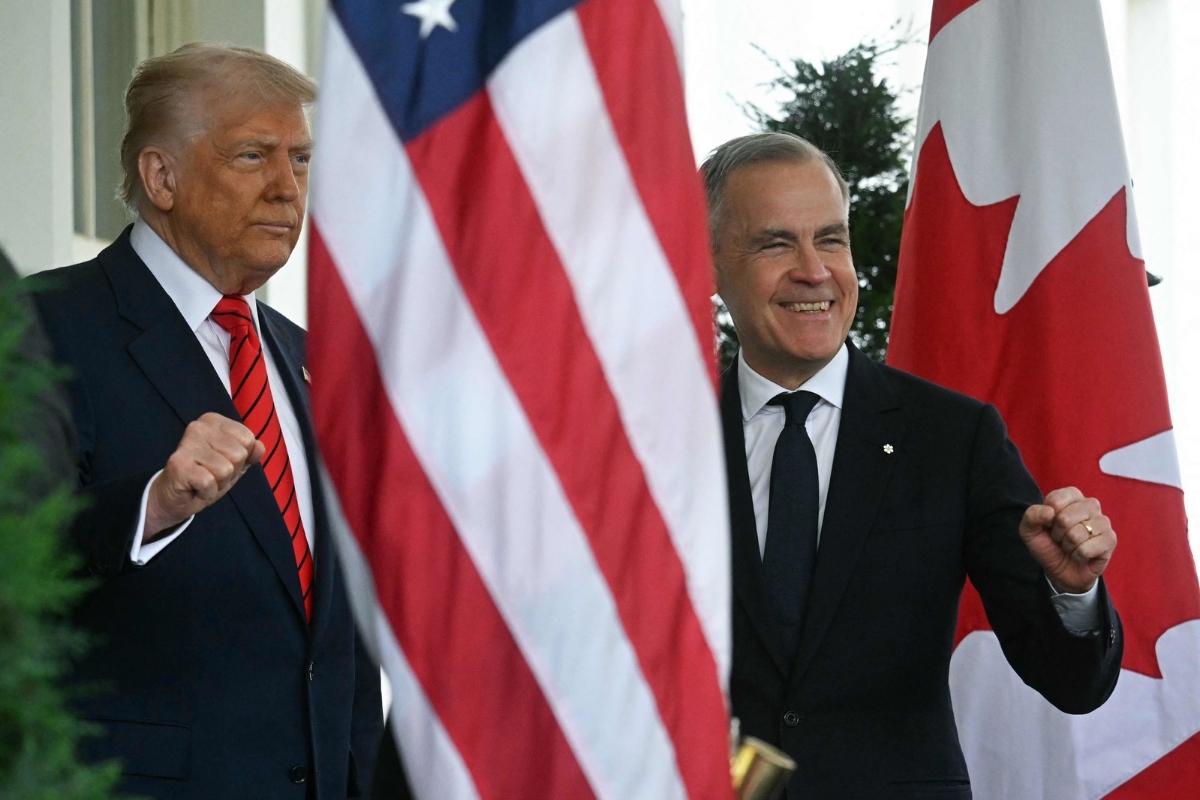 Donald Trump y Marc Carney tienen su primer encuentro en medio de una tensa relación