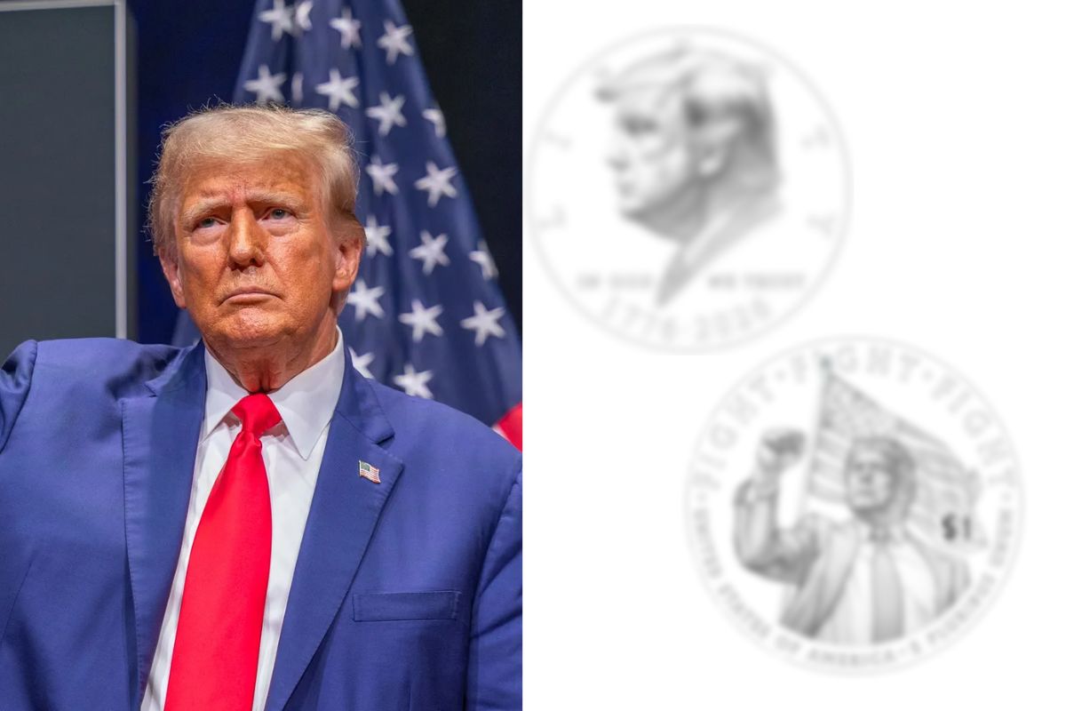 Estados Unidos diseña moneda de 1 dólar con la imagen de Trump
