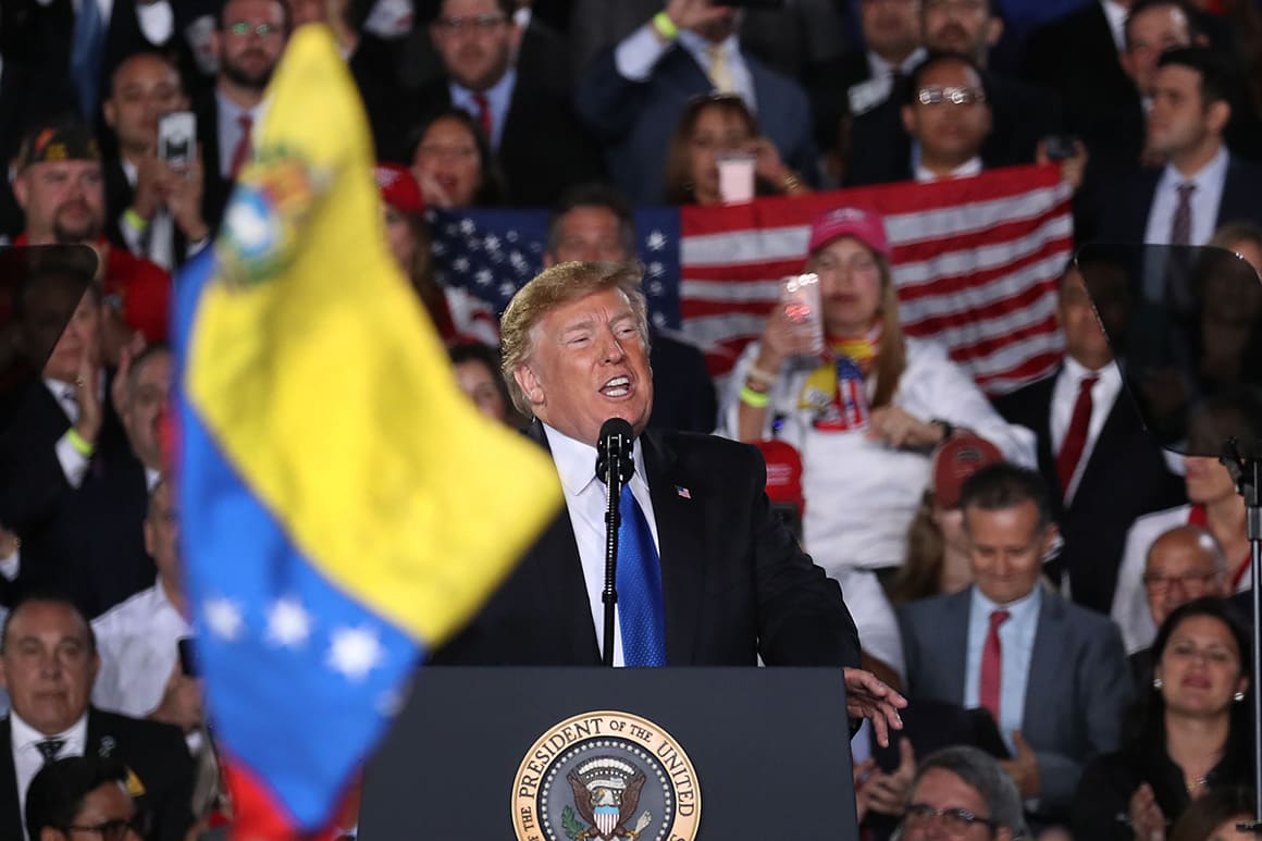 Trump no descarta una guerra con Venezuela