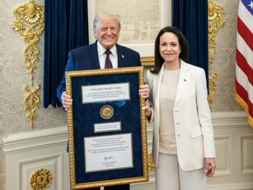 María Corina Machado se reunió en la casa blanca con Donald Trump