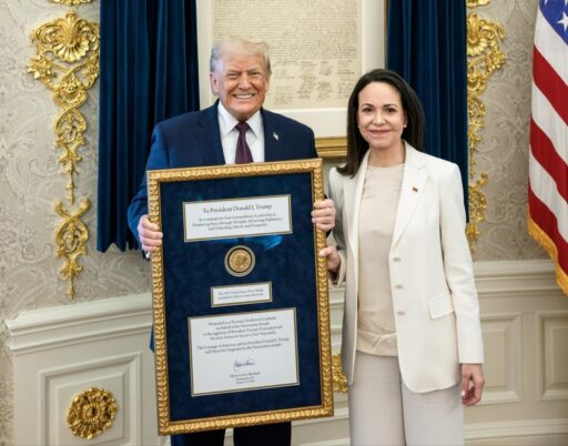 María Corina Machado se reunió en la casa blanca con Donald Trump