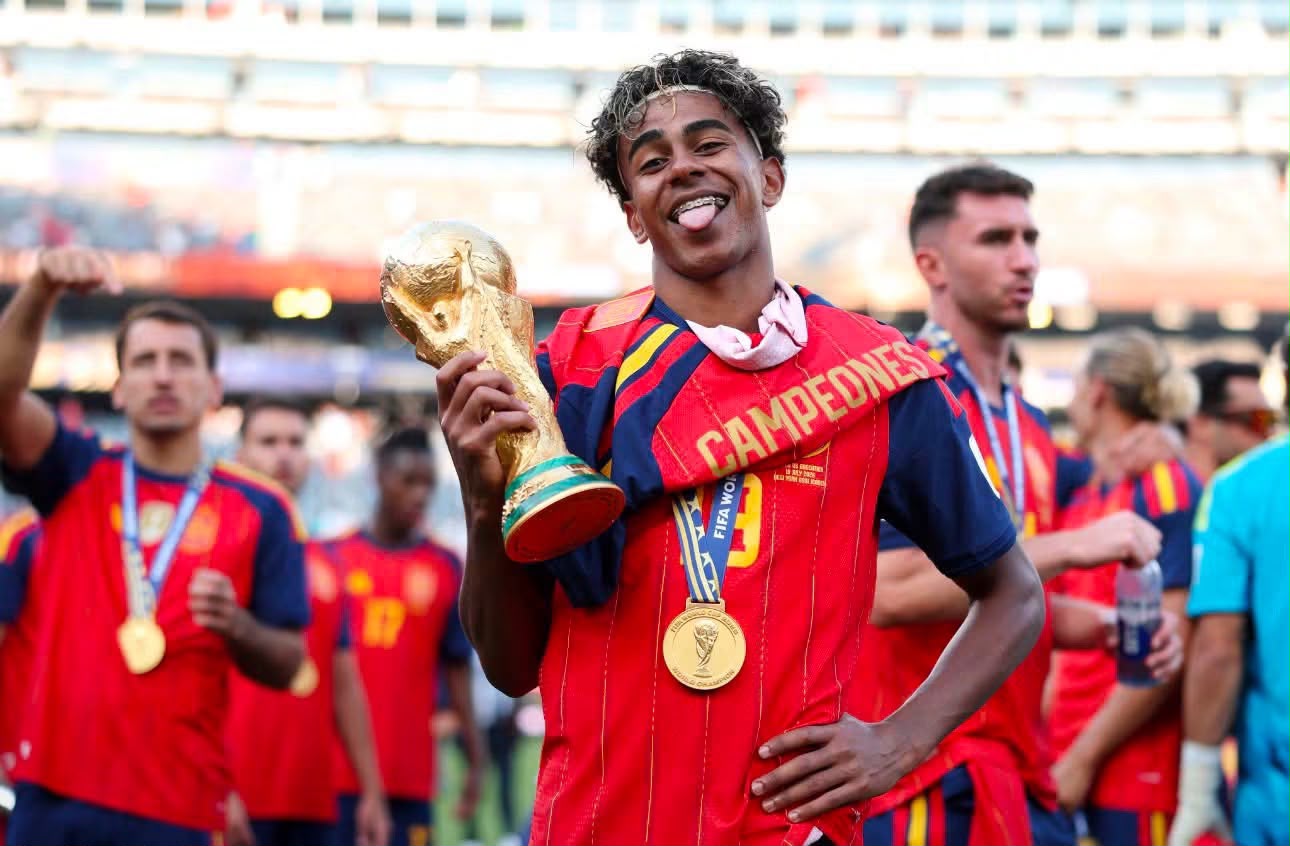 Lamine Yamal gana la copa del mundo con solo 19 años