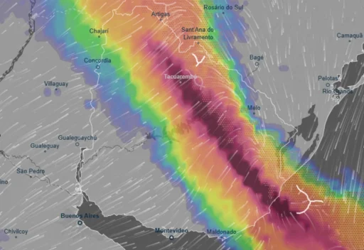 Alerta en Uruguay por fuertes tormentas que afectarán al país