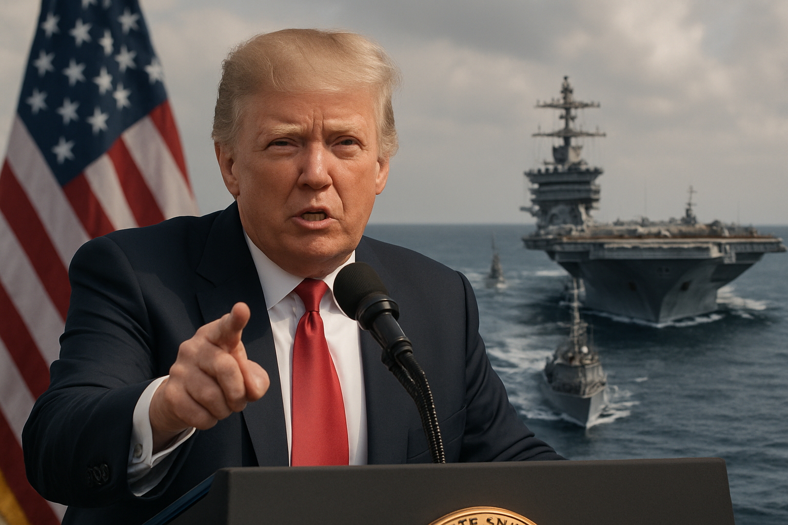 Trump ordena bloqueo naval para Venezuela