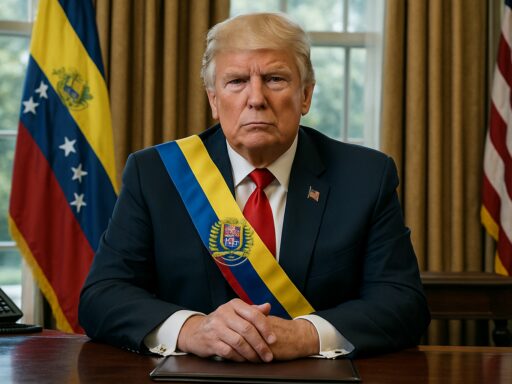 Trump publica foto como presidente de Venezuela