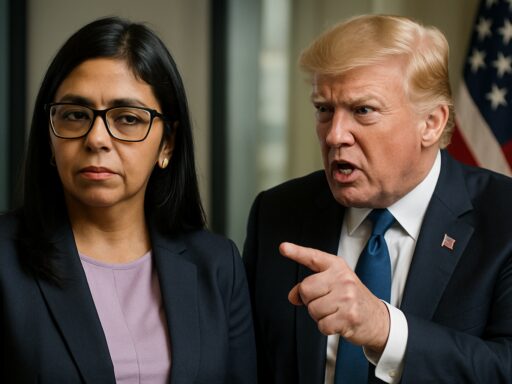Delcy Rodríguez desobedece órdenes de Donald Trump