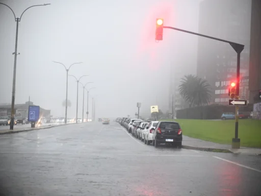 Uruguay emite alerta roja por grave ciclón