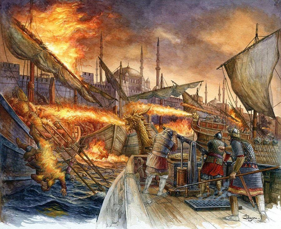 6 claves sobre el fuego griego, el arma secreta del Imperio bizantino