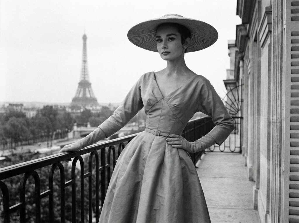 Imagen ilustrativa de Audrey Hepburn: Elegancia Atemporal en Moda – Misciano