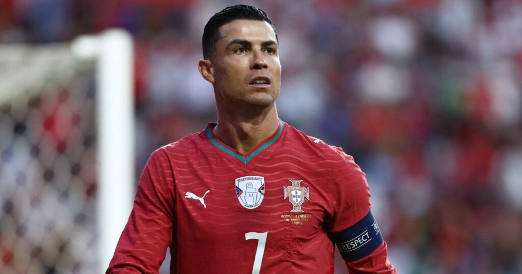 Cristiano Ronaldo celebrando un gol en la Eurocopa 2020