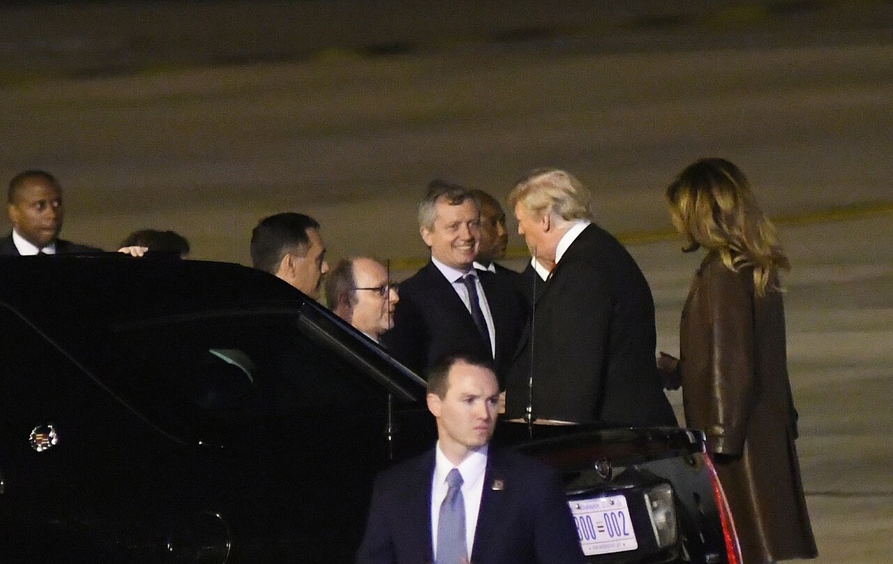 Donald Trump en acto oficial