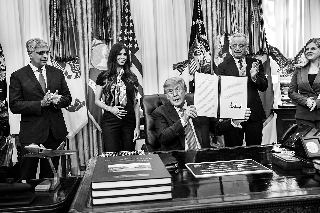 Donald Trump en acto oficial