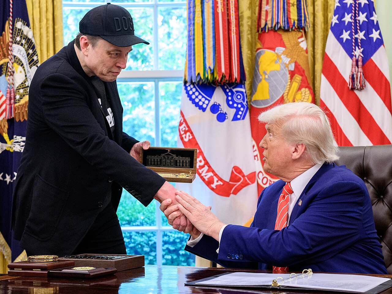 Donald Trump en acto oficial