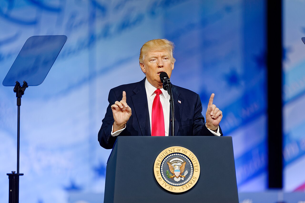 Donald Trump en conferencia de prensa