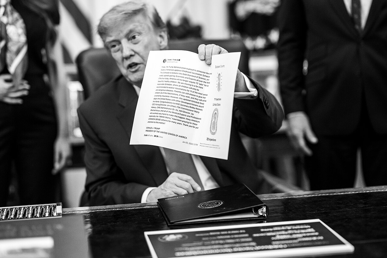 Donald Trump en conferencia de prensa