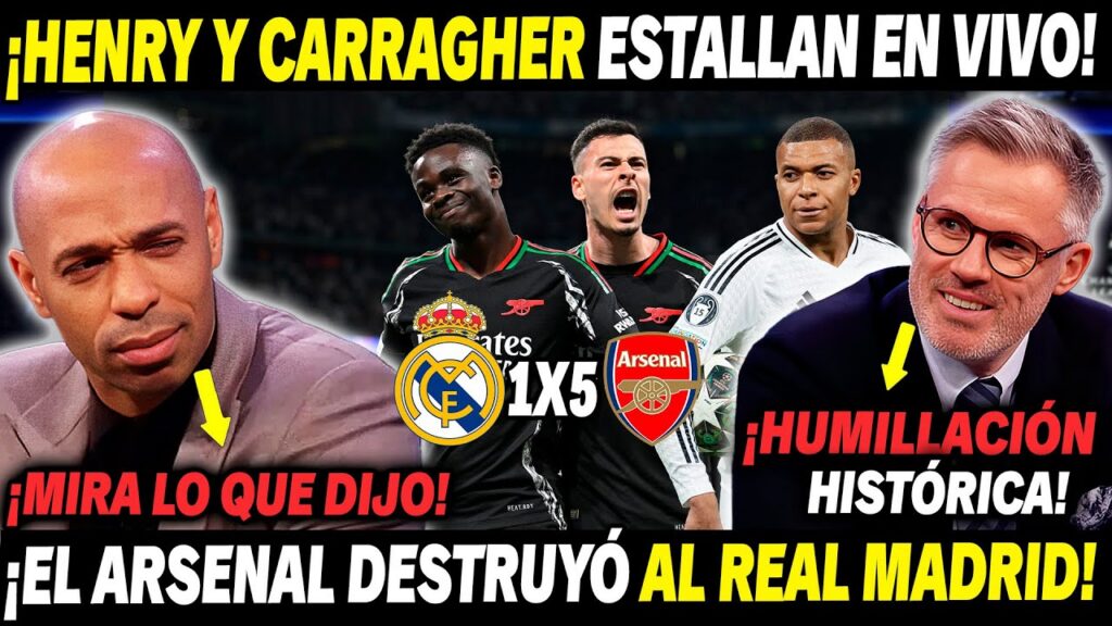 El Real Madrid es humillado ante el Arsenal y queda eliminado de la UEFA Champions League - Portada Oficial