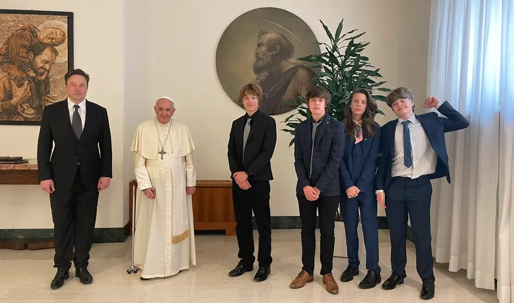 Elon Musk y su visita privada al papa Francisco con una confesión sobre el futuro: “La tecnología nos salvará