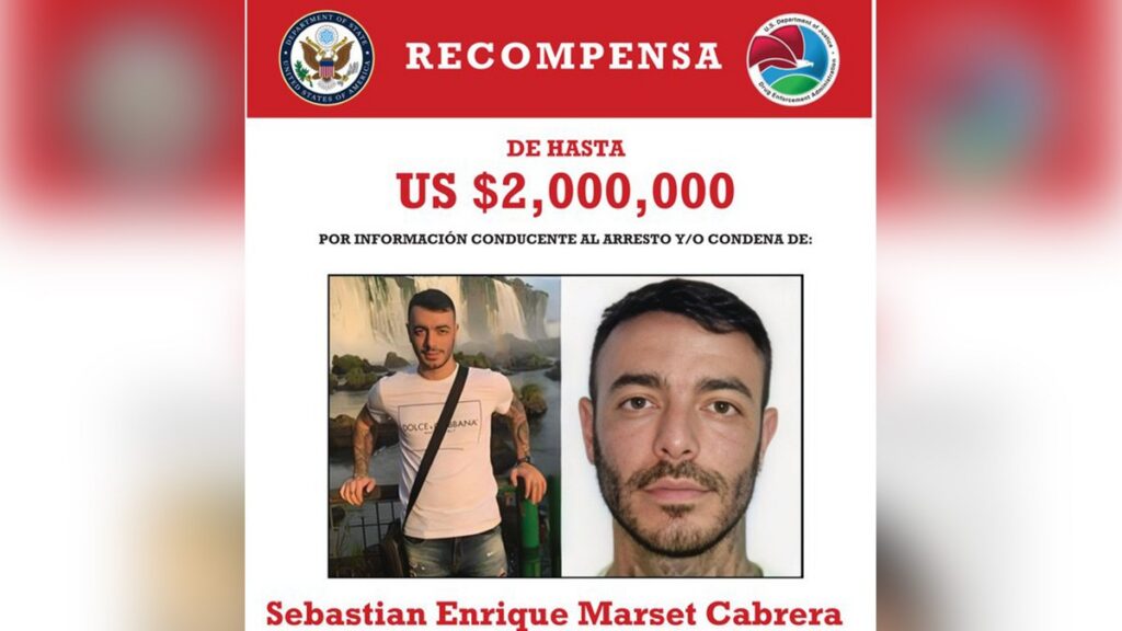Estados Unidos cree que el narcotraficante Sebastián Marset se esconde en Venezuela