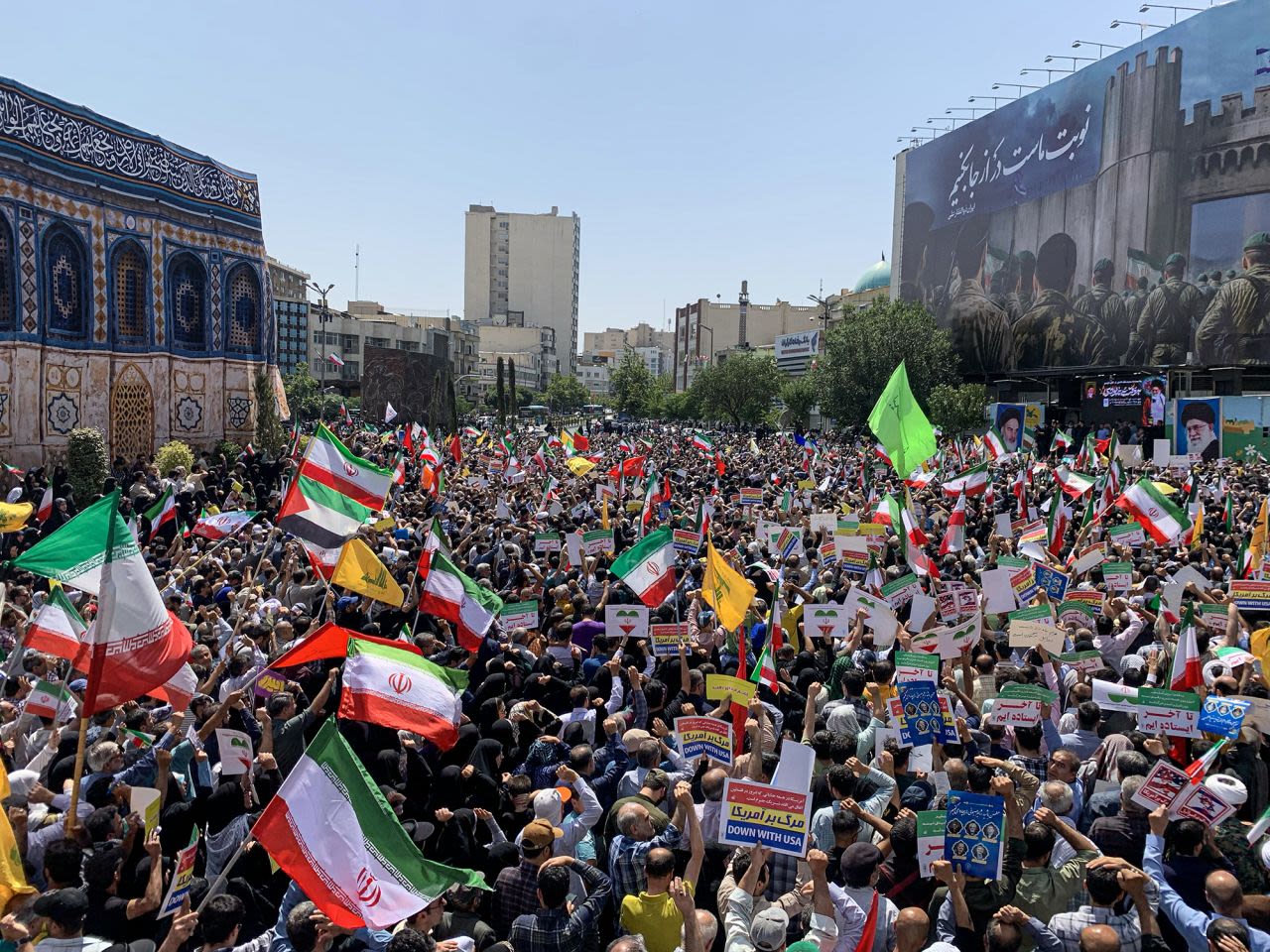 Irán bombardea las embajadas de Estados Unidos