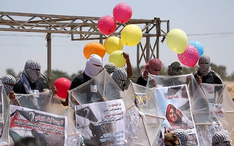 Israel advierte sobre ataques en Gaza por uso de cometas