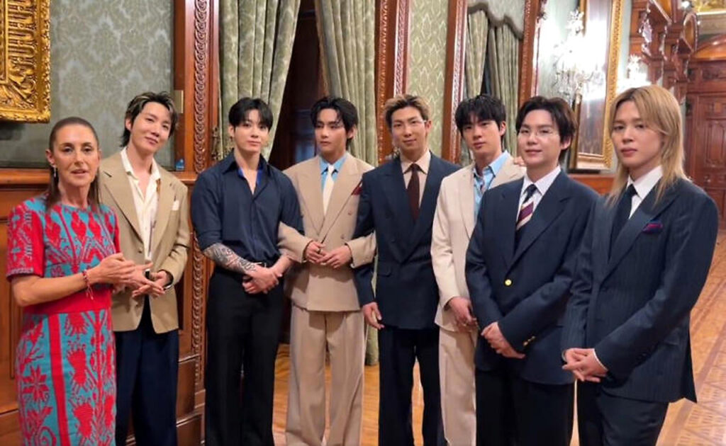 México anuncia visita de BTS en 2027 tras encuentro con Corea del Sur