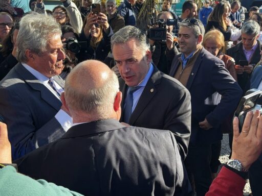 Orsi recibe a Abella y a Cipriani en Torre Ejecutiva y celebra avance de la obra