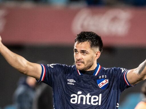 Maximiliano Gomez delantero de la seleccion uruguaya