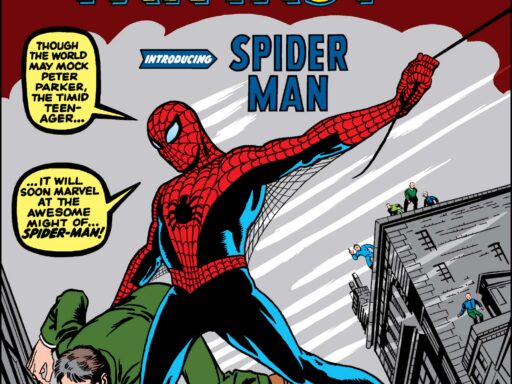 Imagen ilustrativa de Amazing Fantasy #15 (1962) -- portada original, debut de Spider-Man