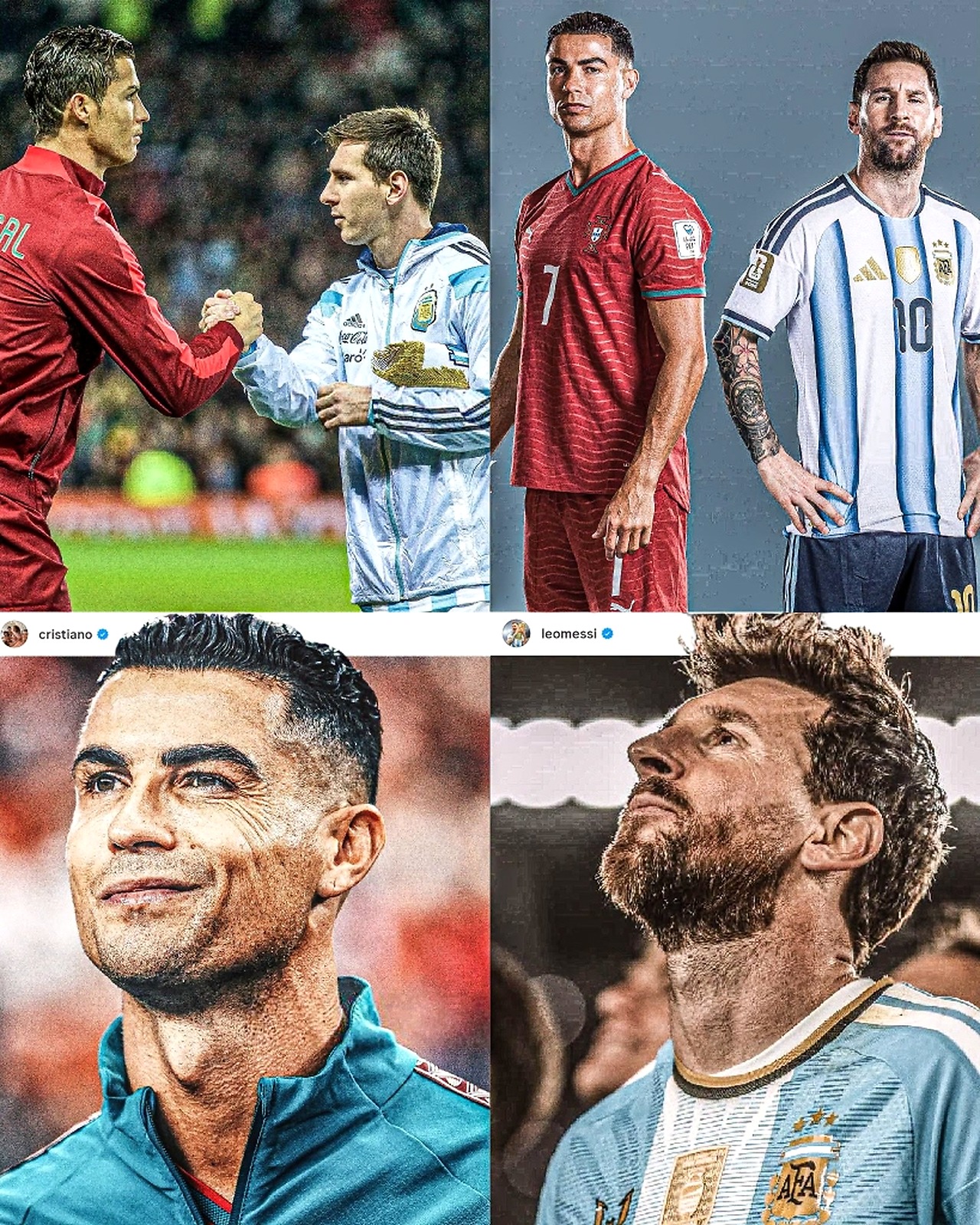Cristiano Ronaldo y Lionel Messi respeto mutuo