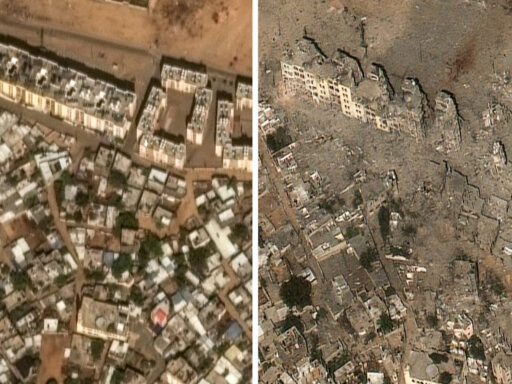 Imagen ilustrativa de Imágenes de satélite revelan el antes y el después de Gaza desde el ...