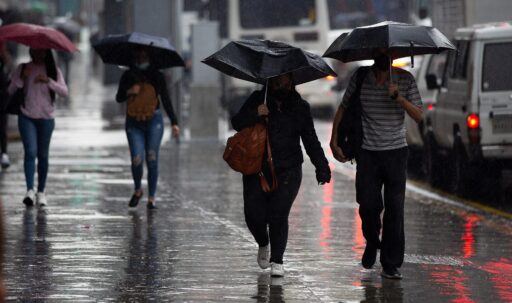 Imagen ilustrativa de Inameh prevé lluvias en gran parte del país este 18-Oct