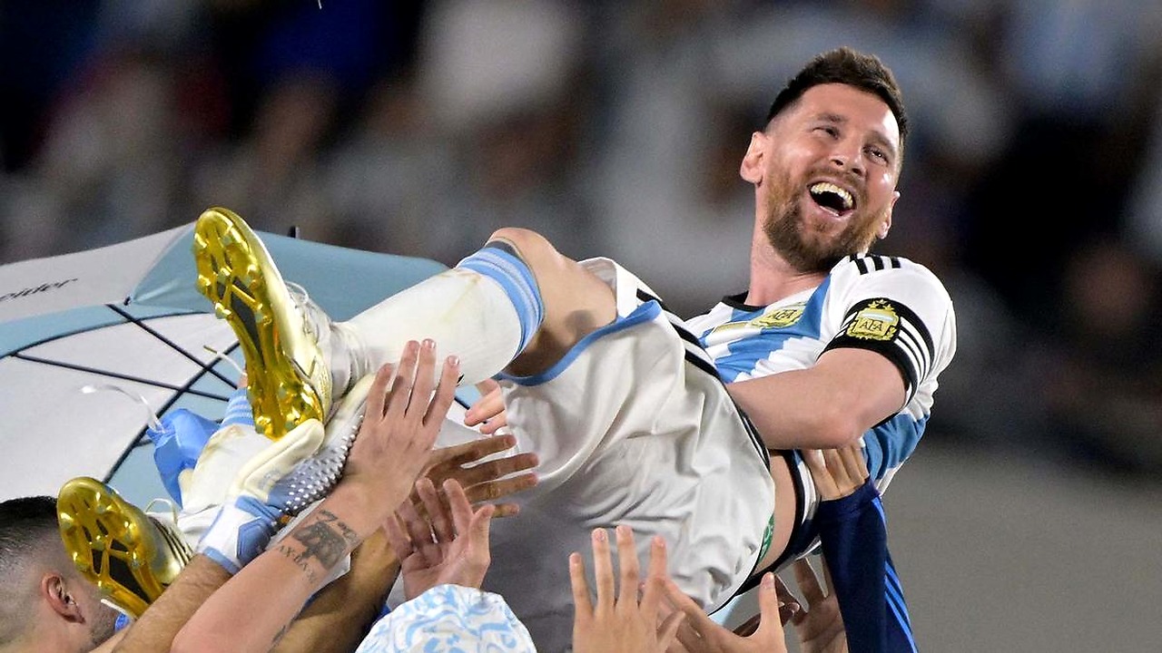 Celebración emotiva de Lionel Messi con Argentina